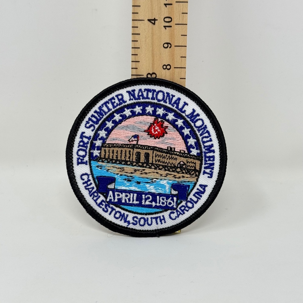 Fort Sumter National Monument Charleston SC Souvenir Patch April 12 1861 3 Inch